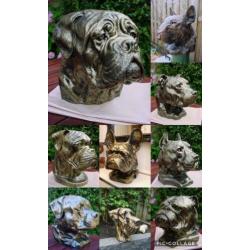 Aandenken sier of urn staffordshire mega kop stafford pittbu