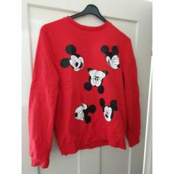 Rode Mickey Mouse trui Disney maat 34-36 zgan