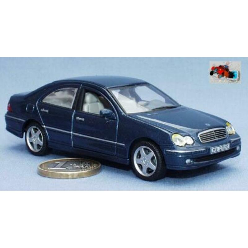Hongwell 1/43 : Mercedes C-class Sedan (Blauw metaal)
