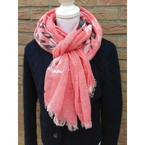Nieuwe Gaastra sjaal roze/wit/blauw