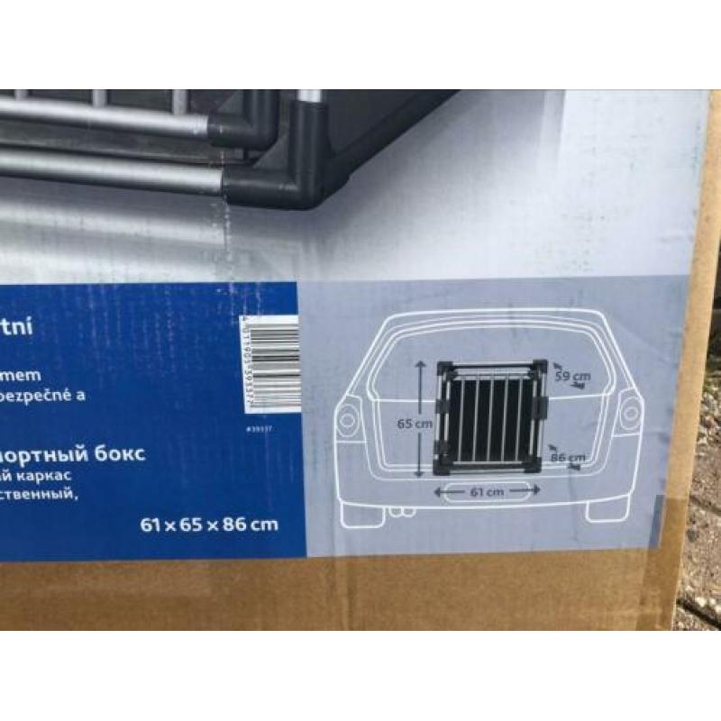 Honden autobench vervoerbox nieuw 61*65*86 cm