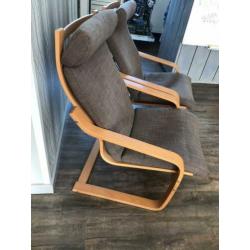 Poang stoelen twee stuks Ikea