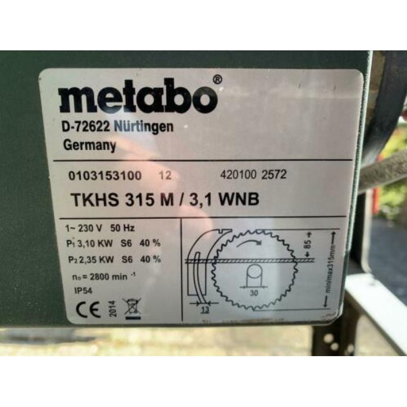 Zaagtafel Metabo.