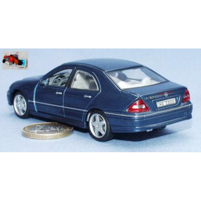 Hongwell 1/43 : Mercedes C-class Sedan (Blauw metaal)