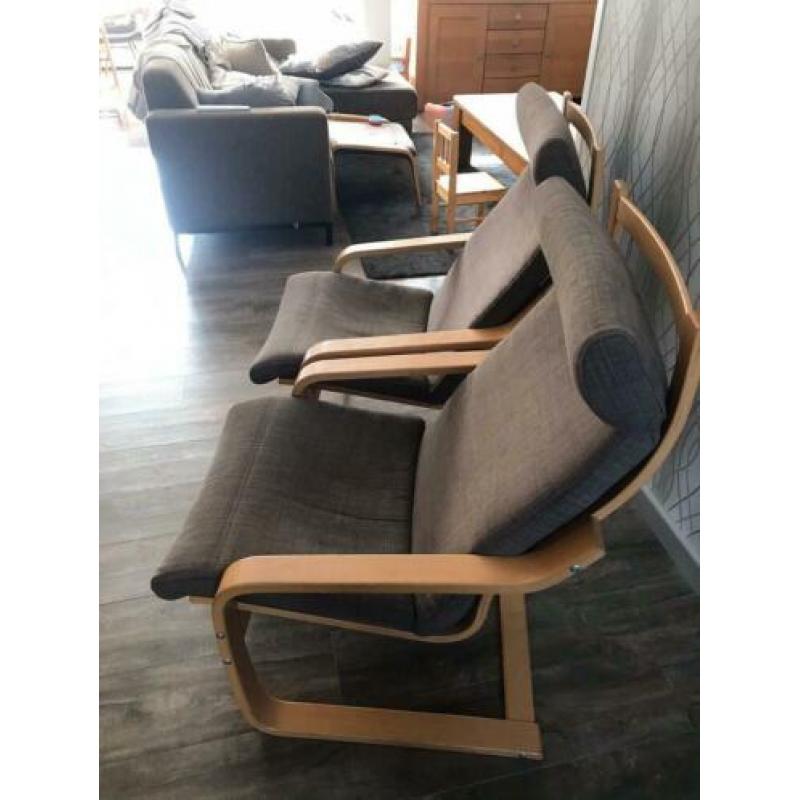 Poang stoelen twee stuks Ikea