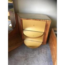 Art deco bed en klaptafel