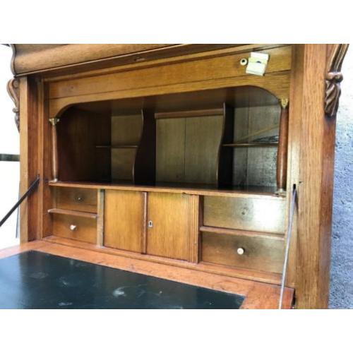 antieken secretairekast afm:H=152cm-Br=98cm-D=42cm