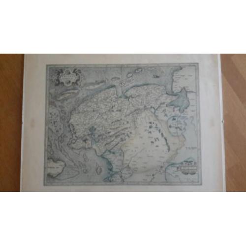 Landkaart noord nederland