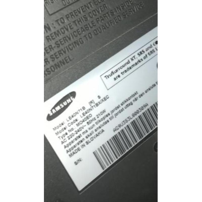 Samsung tv scherm 40 inch