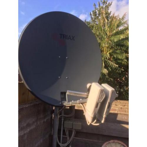 Triax complete schotelset evt met Dreambox820HD met 1jr gar
