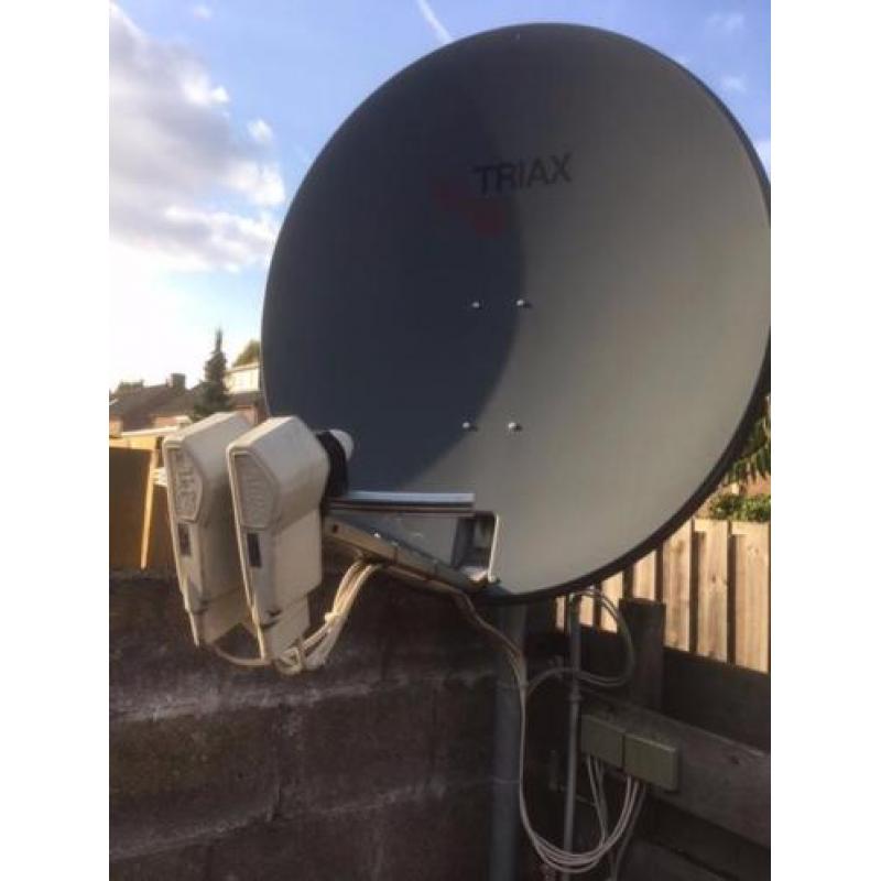 Triax complete schotelset evt met Dreambox820HD met 1jr gar