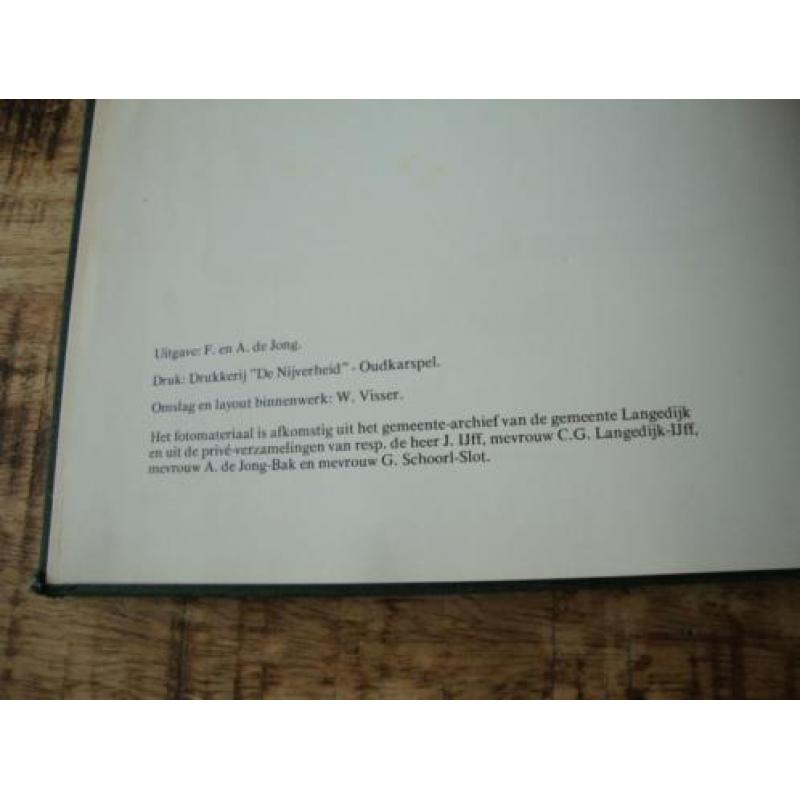 Geschiedenis boek; Langedijk herleefd (Broek op Langedijk)