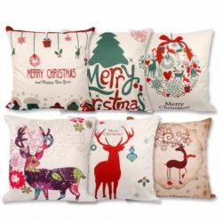 Kerst decoratie kussensloop kussen hoes kerstdecoratie