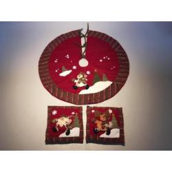 kerstboomkleed met kussens