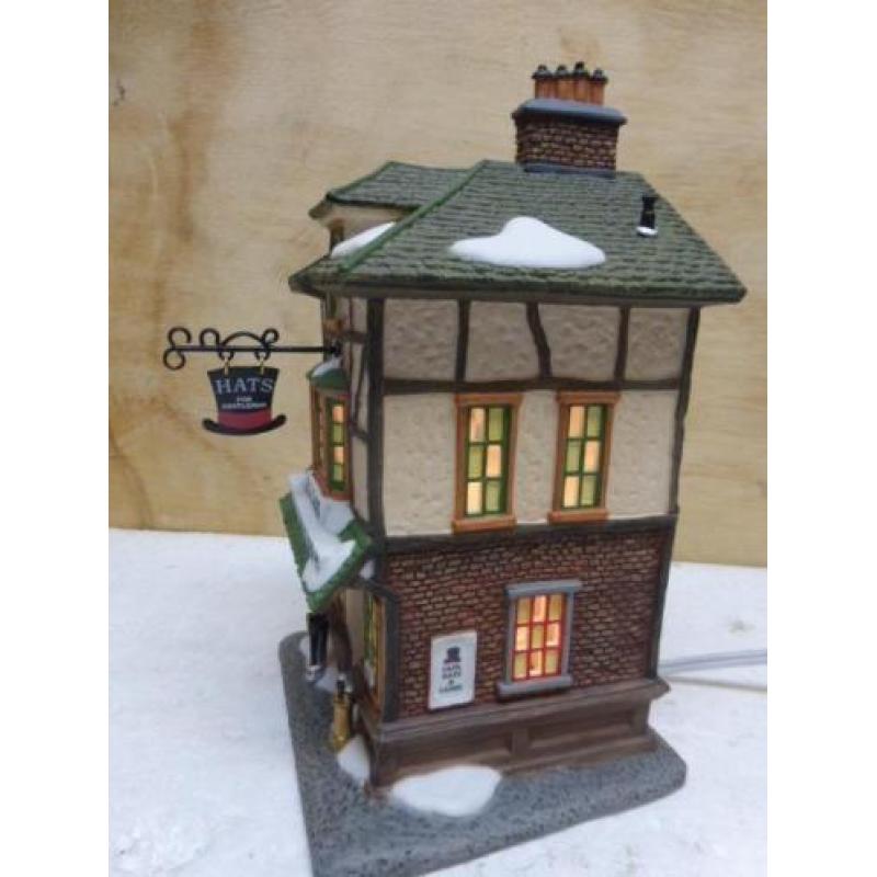 department 56 A.G. Scott hats & walking sticks kerstdorp