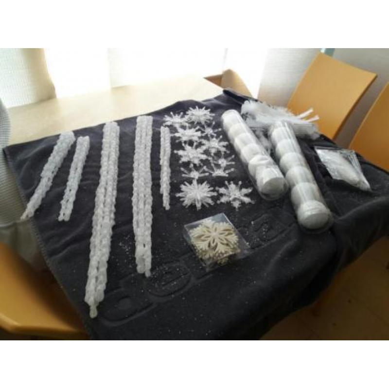 Kerstversiering Ijspegels en sterren