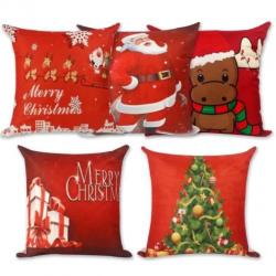 Kerst decoratie kussensloop kussen hoes kerstdecoratie