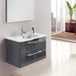 Badkamermeubel Dekker Klea (60 en 80 cm) (Antraciet en Wit)