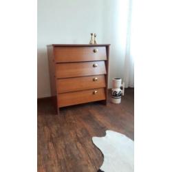Vintage design teakhout schoenenkast Deens design