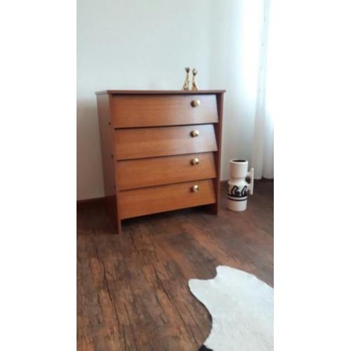 Vintage design teakhout schoenenkast Deens design