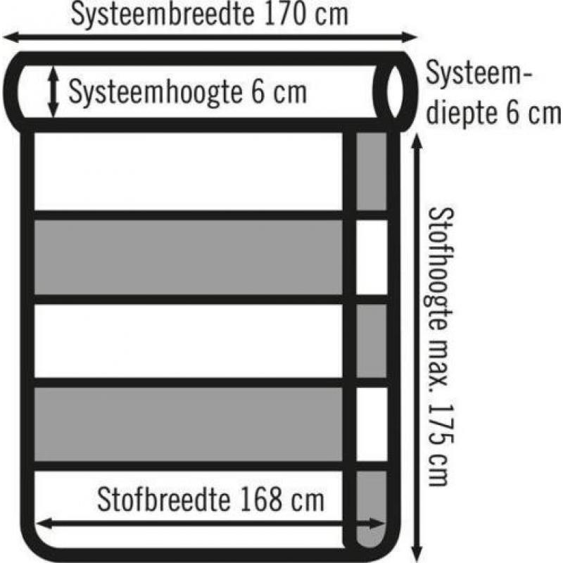 KOOPJESHOEK - Pure Living - Duo Rolgordijn Lichtdoorlaten...
