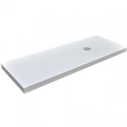 Praya Wiesbaden wastafelblad 120x46x5.5 hoogglans wit gelakt