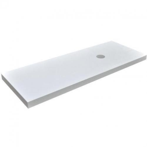 Praya Wiesbaden wastafelblad 120x46x5.5 hoogglans wit gelakt