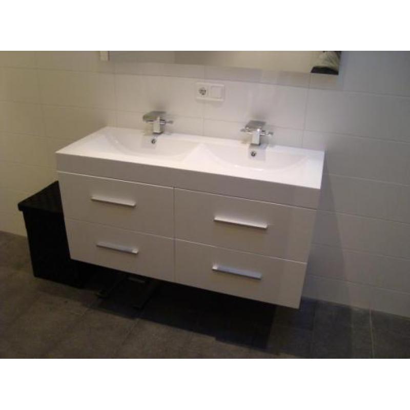 Nieuw Badmeubel 120 cm Dubbele wasbak !