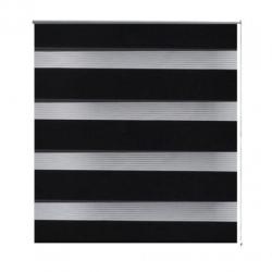 vidaXL Duo Rolgordijn 70x120cm Zwart