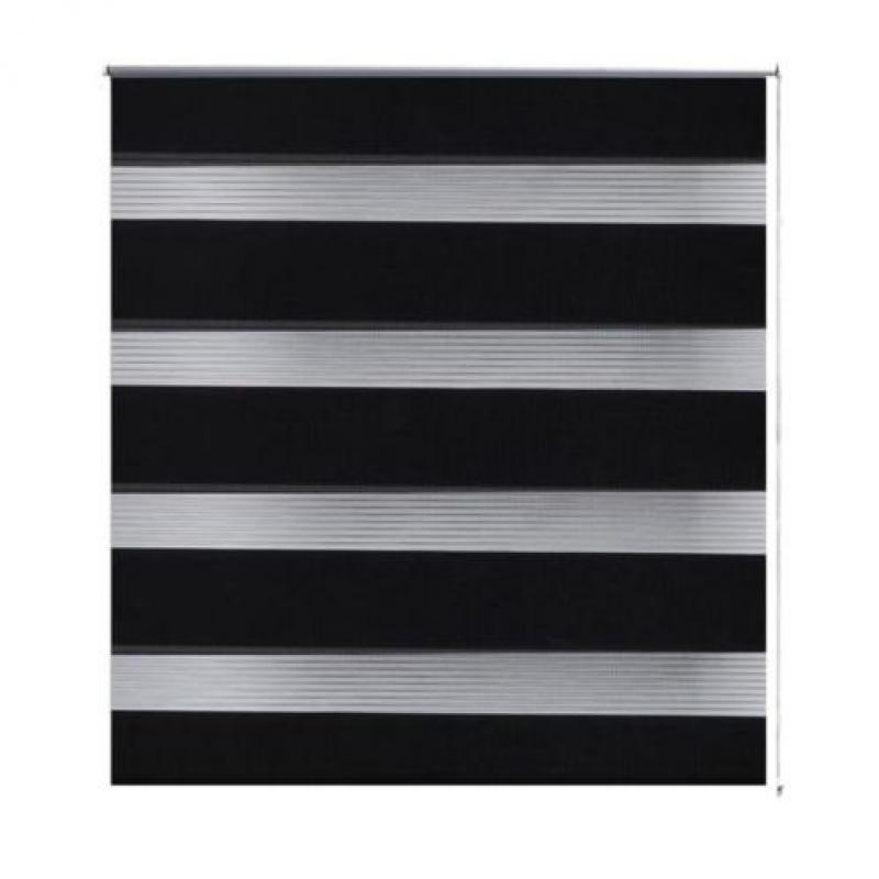 vidaXL Duo Rolgordijn 70x120cm Zwart