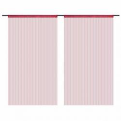 vidaXL Draadgordijnen 140x250 cm wijnrood 2 st