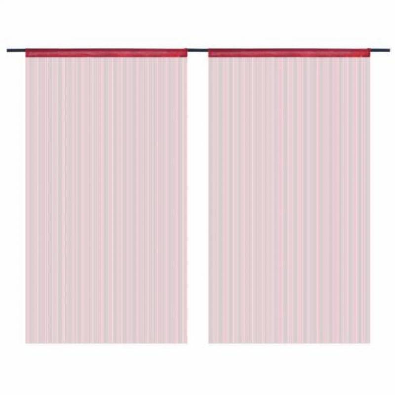 vidaXL Draadgordijnen 140x250 cm wijnrood 2 st