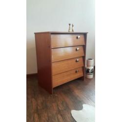 Vintage design teakhout schoenenkast Deens design