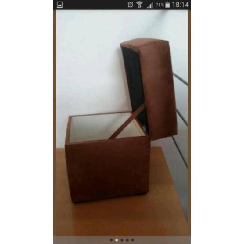 Hocker poef met opbergruimte