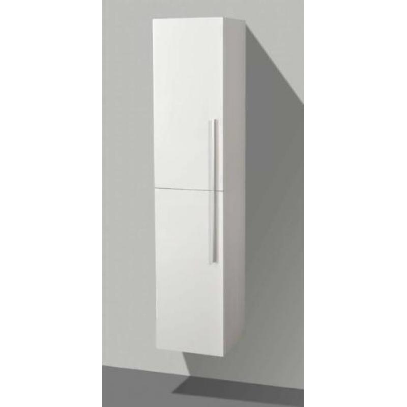Hoge kolomkast 35x35x160 cm hoogglans Antraciet
