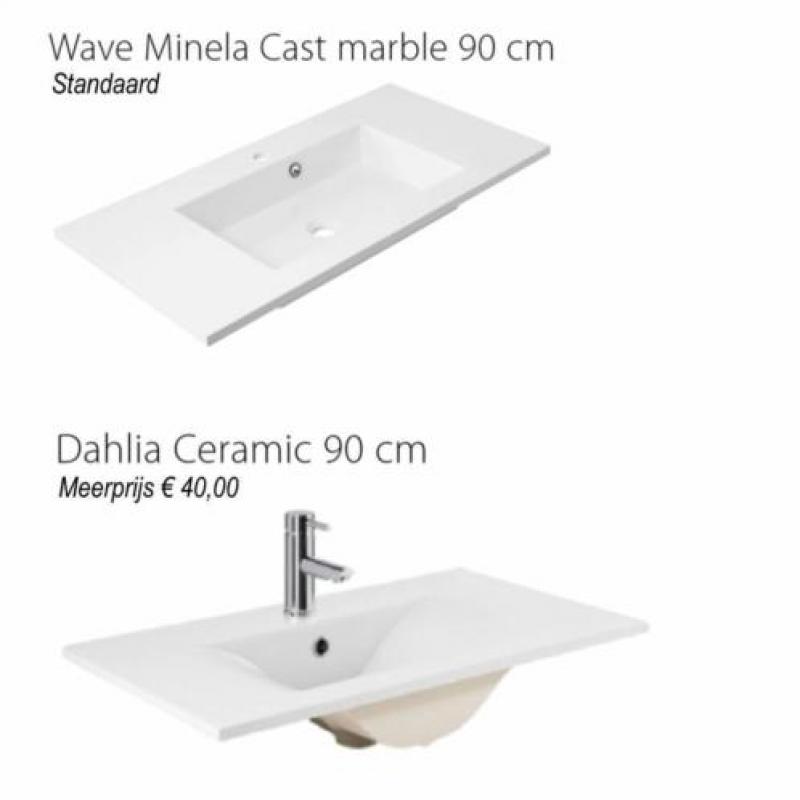 Badmeubel Siena 90cm Hoogglans Antraciet Softclose (Versc...