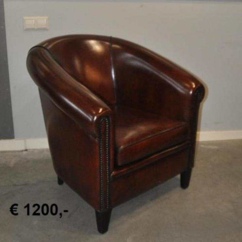 Schapenleren inrichting/meubels/hockers