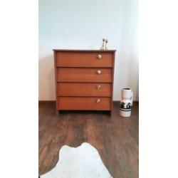 Vintage design teakhout schoenenkast Deens design