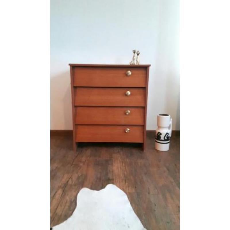 Vintage design teakhout schoenenkast Deens design