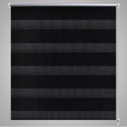 vidaXL Duo Rolgordijn 70x120cm Zwart
