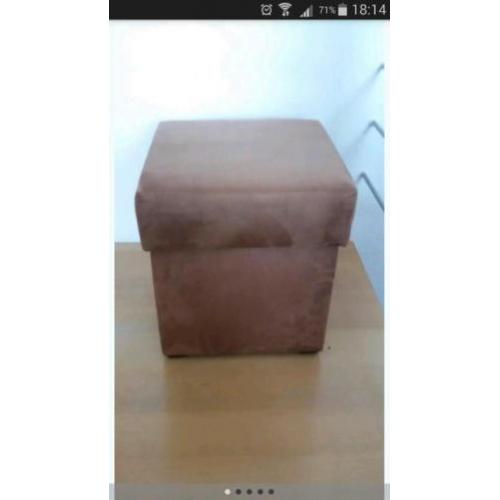 Hocker poef met opbergruimte