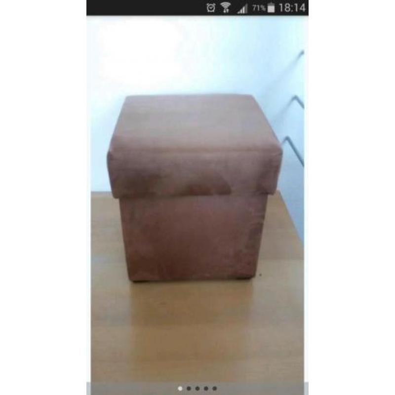 Hocker poef met opbergruimte