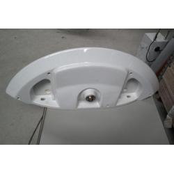 brede WASTAFELS wit keramiek gebruikt merk ROCA €50,- p.st.