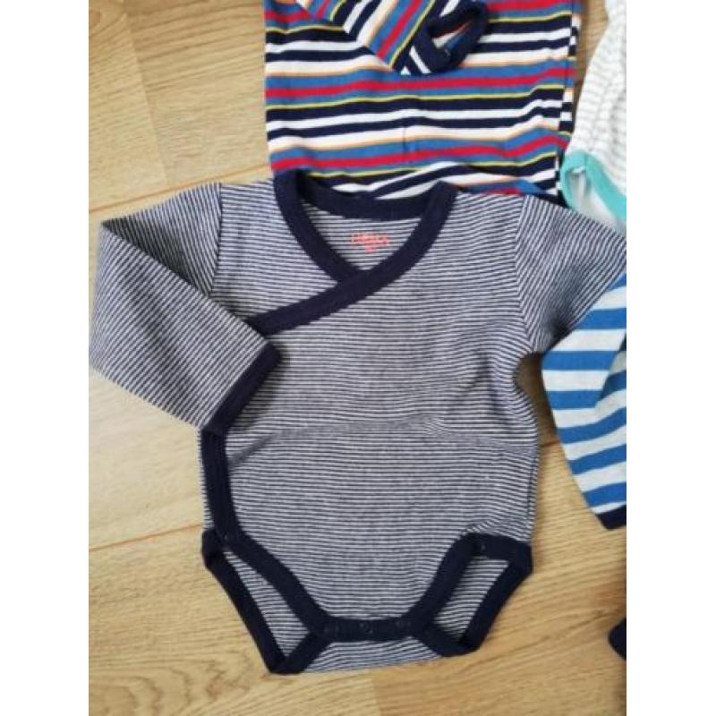 Pakket HEMA stretch rompers lange mouw 50/56