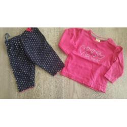 Mooi Frendz shirt/broekje mt 50/56