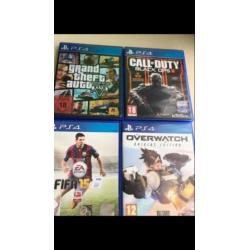 Ps4 white 1tb met spellen