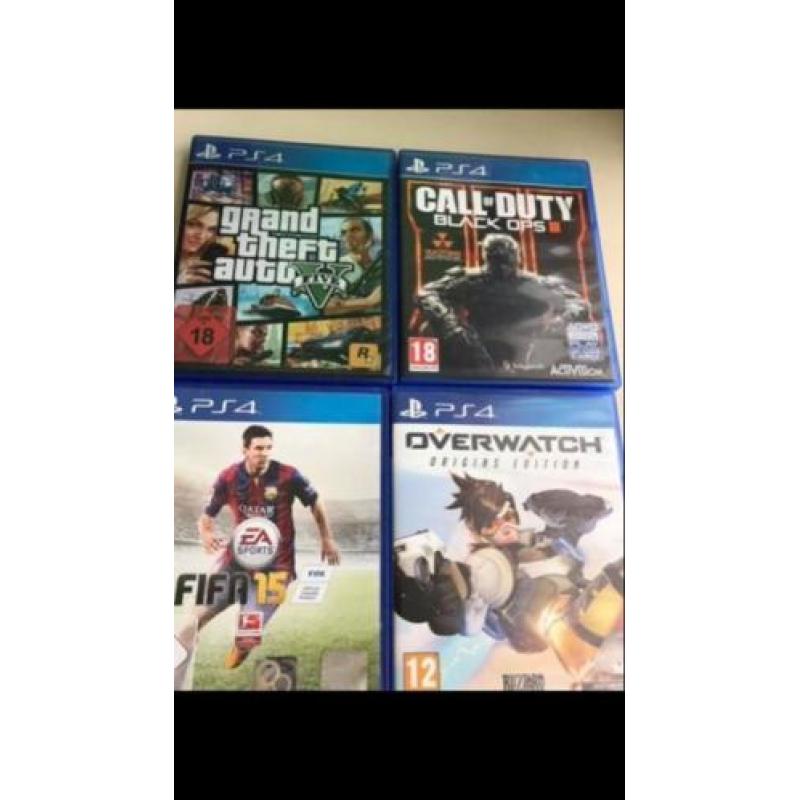 Ps4 white 1tb met spellen