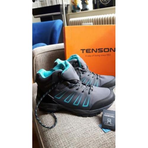 Wandelschoenen, Tenson, dames, mt 40, enkelhoog, grijs.