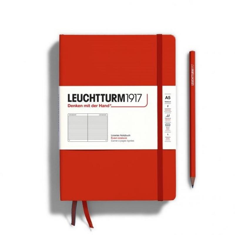 Leuchtturm Fox Red, Medium (A5), 251 p., ruled